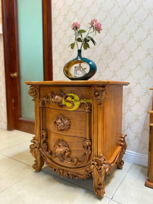 Tủ đầu giường hoàng gia cổ điển VIP 2021 - TDG029 - Hình ảnh 5