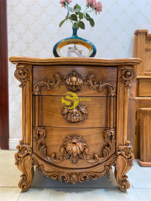 Tủ đầu giường hoàng gia cổ điển VIP 2021 - TDG029 - Hình ảnh 4