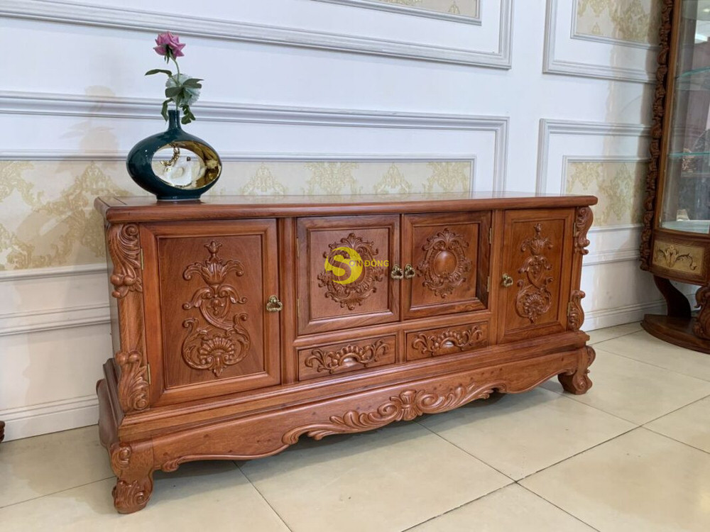 Tu tivi huong da hoa la tay co dien 1m6 TTV269 2