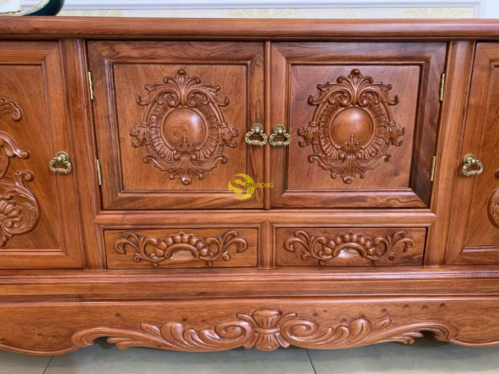 Tu tivi huong da hoa la tay co dien 1m6 TTV269 6