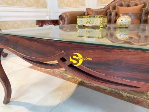Bộ sofa cẩm lai tân cổ điển 7 món BBG4570 - Ảnh 13