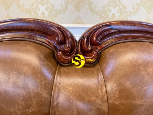 Bộ sofa cẩm lai tân cổ điển 7 món BBG4570 - Ảnh 7