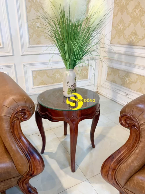 Bộ sofa cẩm lai tân cổ điển 7 món BBG4570 - Ảnh 3