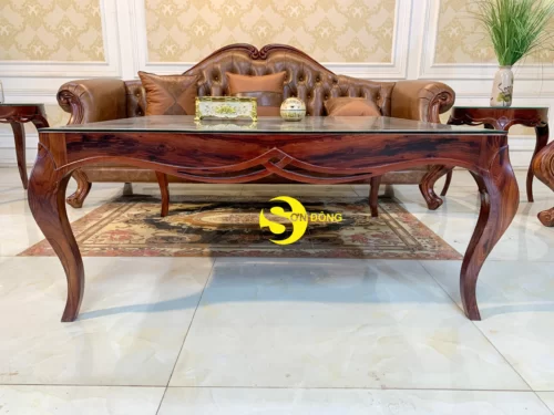 Bộ sofa cẩm lai tân cổ điển 7 món BBG4570 - Ảnh 2
