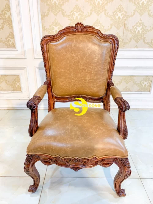 Bộ sofa tân cổ điển Auguri gỗ Cẩm Lai cao cấp - BBG4568 - Hình ảnh 17