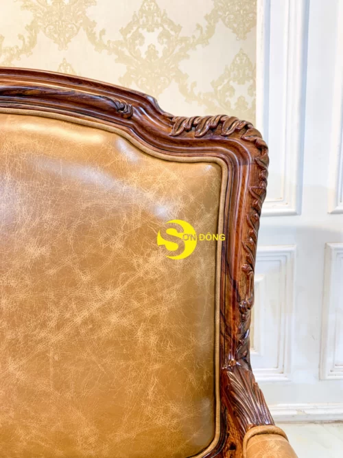 Bộ sofa tân cổ điển Auguri gỗ Cẩm Lai cao cấp - BBG4568 - Hình ảnh 12