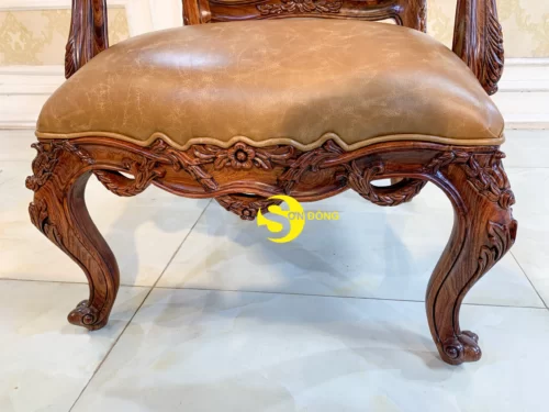 Bộ sofa tân cổ điển Auguri gỗ Cẩm Lai cao cấp - BBG4568 - Hình ảnh 3
