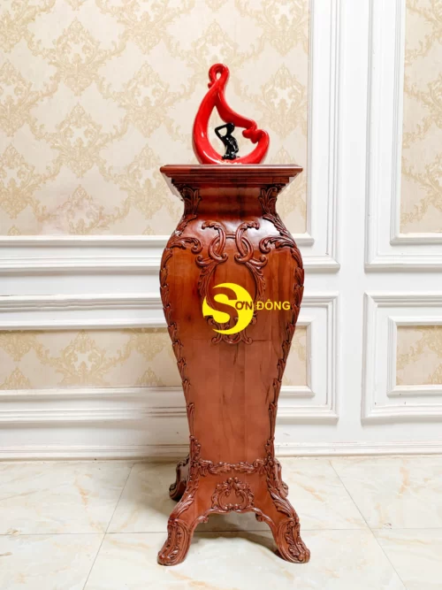 Đôn trang trí cổ điển Hoàng Gia gỗ beech DTT6110 - Ảnh 5