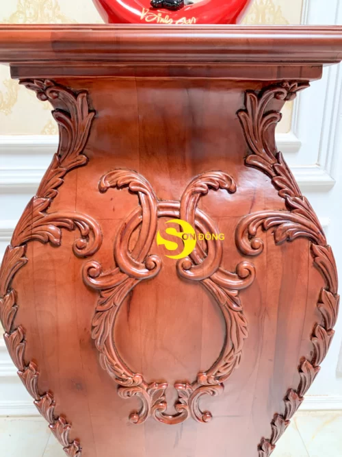 Đôn trang trí cổ điển Hoàng Gia gỗ beech DTT6110 - Ảnh 7