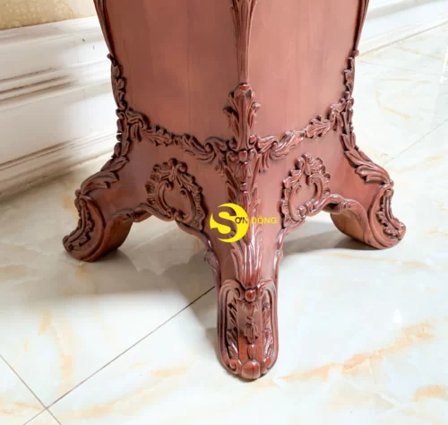 Đôn trang trí cổ điển Hoàng Gia gỗ beech DTT6110 - Ảnh 9
