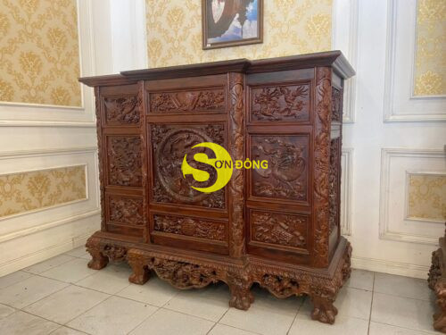 TỦ THỜ PHẬT GỖ CẨM LAI-TT402 - Hình ảnh 2