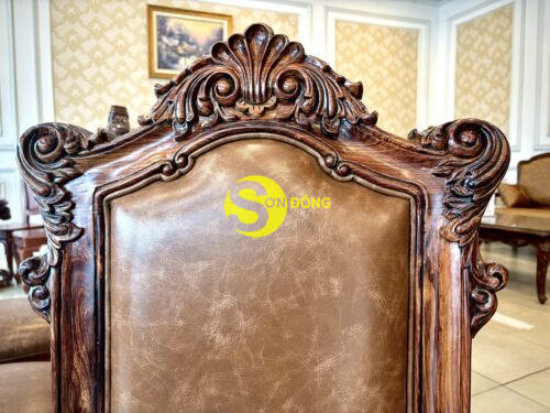 Bàn ăn Louis Fidia cổ điển gỗ Cẩm Lai sang trọng - Ảnh 19