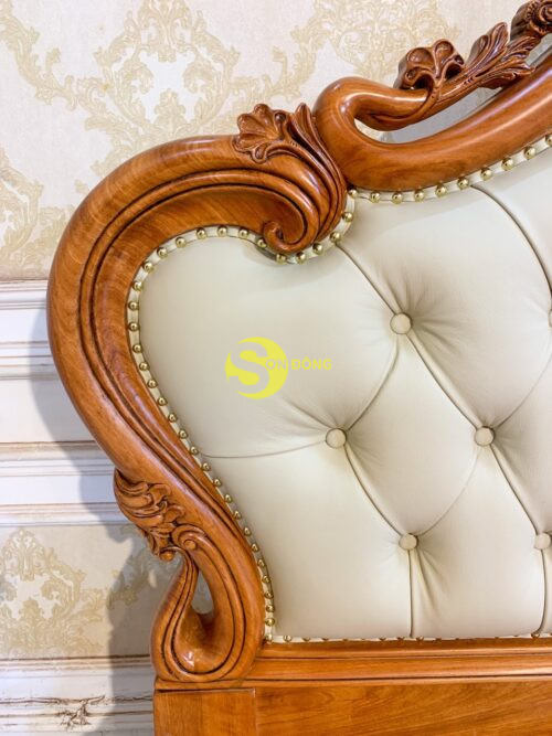 Giường ngủ hoa văn -GN213 - Hình ảnh 5