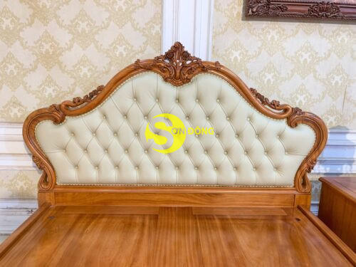 Giường ngủ hoa văn -GN213 - Hình ảnh 3