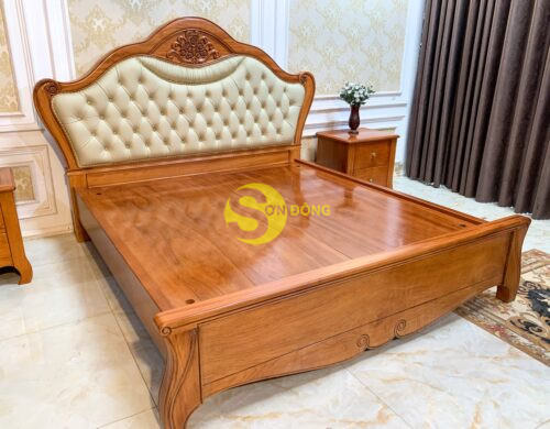 Giường ngủ hoa văn -GN212 - Ảnh 5