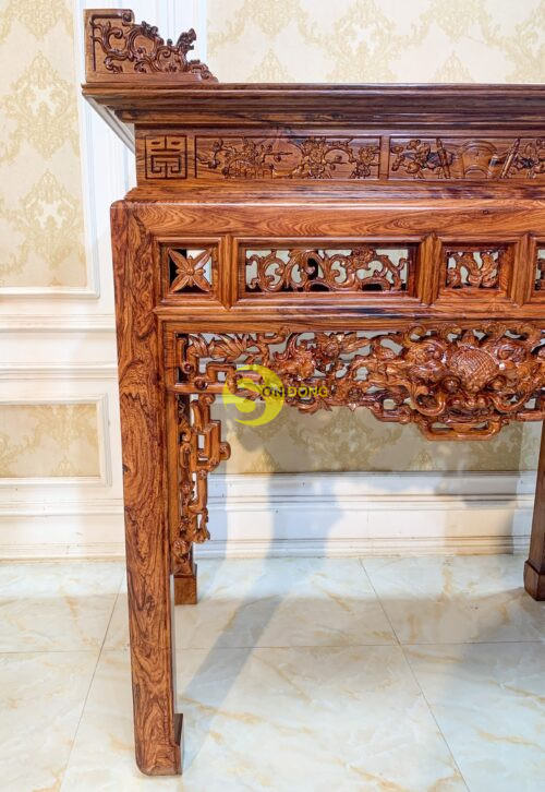 Bàn thờ án gian gỗ cẩm lai-BT402 - Ảnh 10