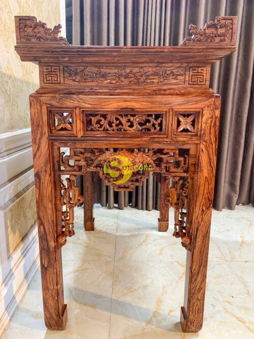Bàn thờ án gian gỗ cẩm lai-BT402 - Ảnh 5