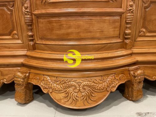 Tủ thờ gõ đỏ trơn 1,76m-SD31 - Hình ảnh 6