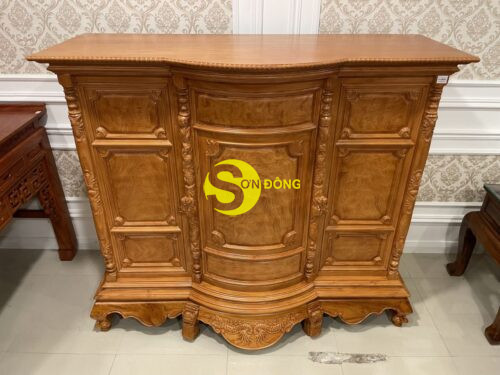 Tủ thờ gõ đỏ trơn 1,76m-SD31 - Hình ảnh 4