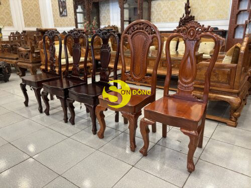 Ghế két sắt gõ đỏ trái đào - Hình ảnh 5