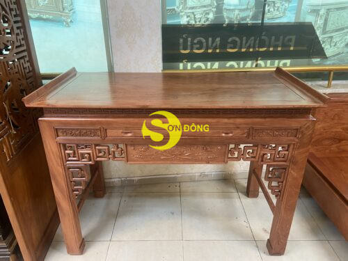 Bàn thờ triện hoa sen gỗ hương đá 1m76 SD2121 - Hình ảnh 4