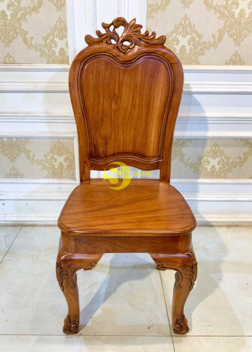 Ghế ăn gõ đỏ kiểu Louis-GA225 - Hình ảnh 2