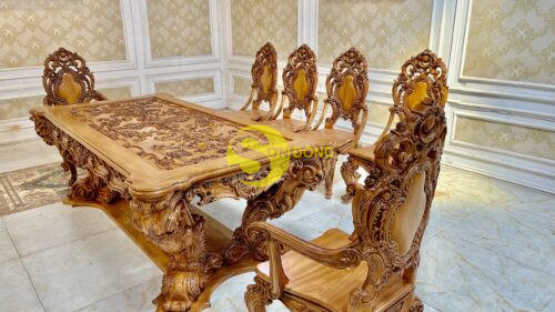 Bộ bàn ăn hoàng gia Louis Minerva - Ảnh 8