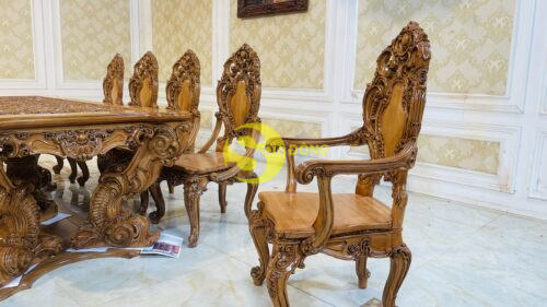 Bộ bàn ăn hoàng gia Louis Minerva - Ảnh 6