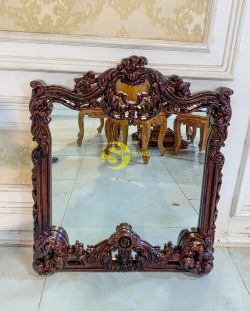 Khung gương treo tường gỗ cẩm lai-KG402