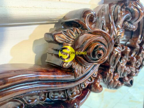 Khung gương treo tường gỗ cẩm lai-KG402 - Hình ảnh 6