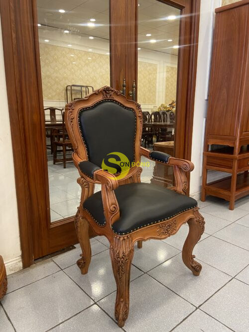 Ghế làm việc Victoria cổ điển, bọc da - GGD071 - Hình ảnh 4