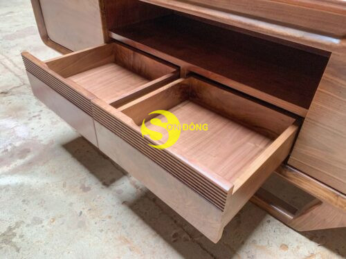 Tủ tivi hiện đại gỗ óc chó TTV701 - Ảnh 9