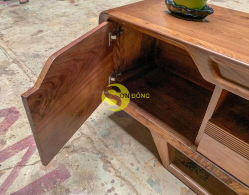 Tủ tivi hiện đại gỗ óc chó TTV701 - Ảnh 8
