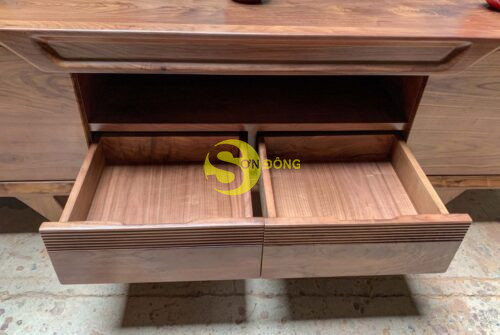 Tủ tivi hiện đại gỗ óc chó TTV701 - Ảnh 4