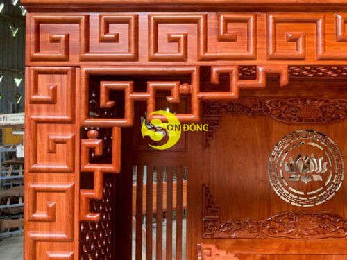 Combo bộ vách thờ 100% gỗ hương đá 100% - Hình ảnh 9