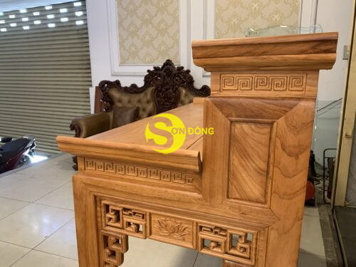 Bàn thờ chung cư nhị cấp hoa sen 1.53m SD5351 - Hình ảnh 6