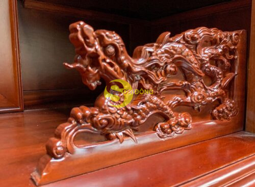 Bộ tủ thờ gõ đỏ-SD191 - Hình ảnh 3