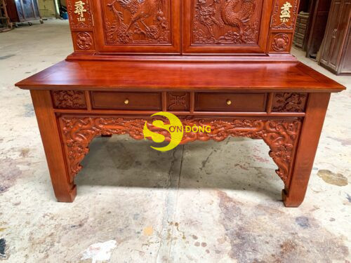 Bộ tủ thờ gõ đỏ-SD191 - Hình ảnh 14