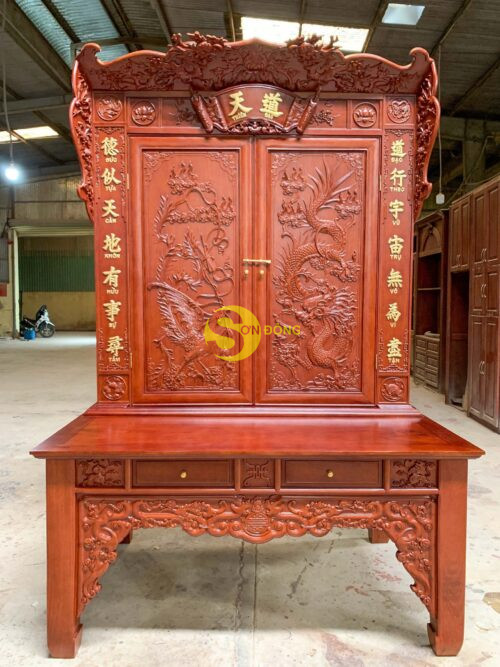 Bộ tủ thờ gõ đỏ-SD191