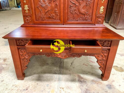 Bộ tủ thờ gõ đỏ-SD191 - Hình ảnh 7