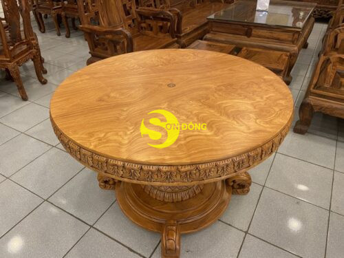 Mặt bàn tròn nguyên tấm 120*12 - Ảnh 6