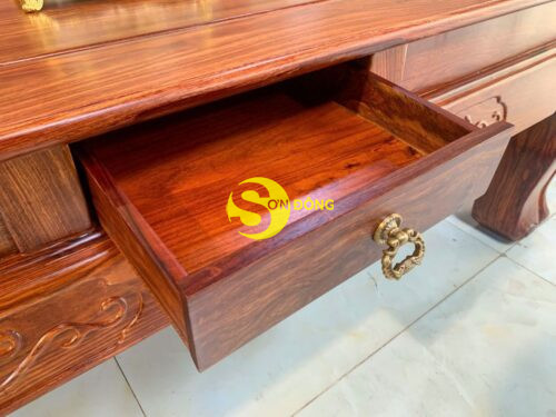 Bàn Ghế Gỗ Hương Đào Vân Tuyển 6 Món Tay 14-BBG364 - Hình ảnh 3