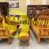 Bộ bàn ghế gõ đỏ minh quốc tay 10, 6 món BBG1101