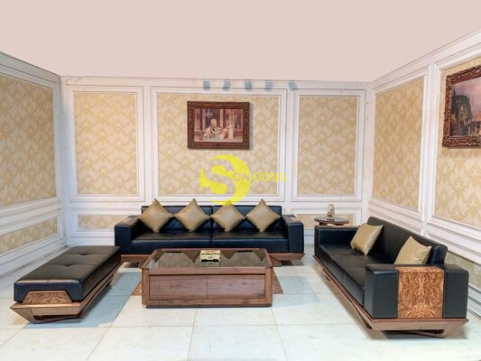 Bo sofa hien dai da bo ITALIA 13