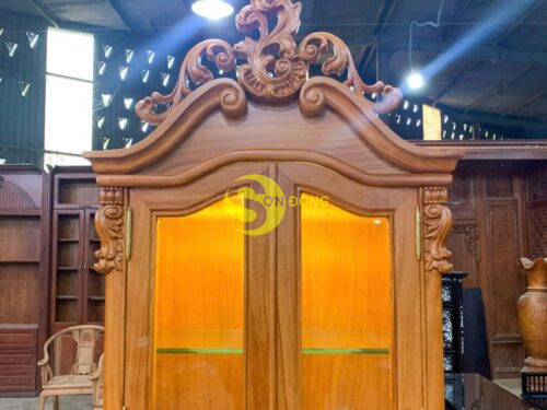 Tu ruou hoa hong go go do TR2121 2