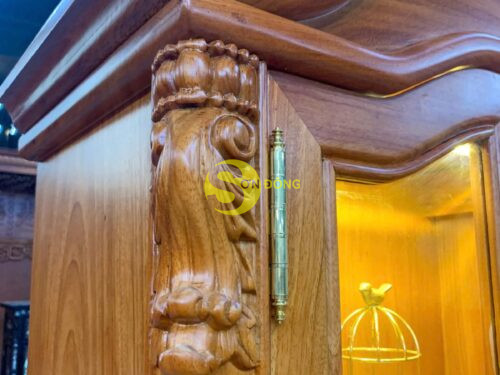 Tu ruou hoa hong go go do TR2121 3