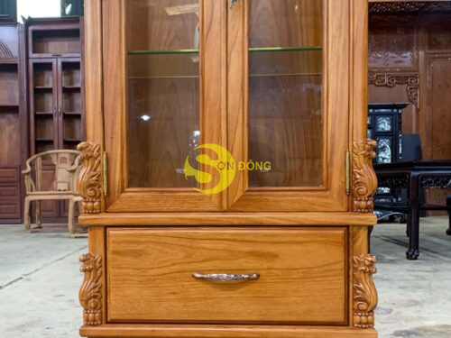 Tu ruou hoa hong go go do TR2121 5