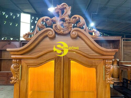 Tu ruou hoa hong go go do TR2121 8