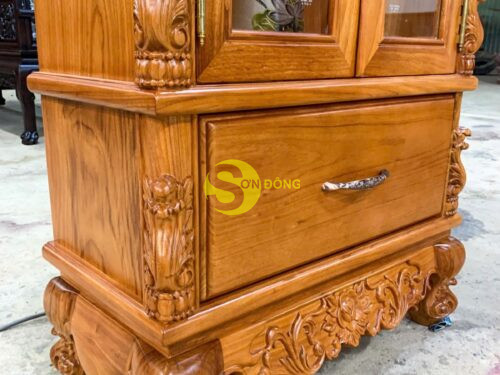 Tu ruou hoa hong go go do TR2121 9