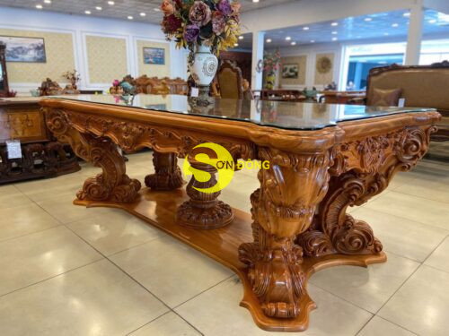Bàn ăn hoàng gia Louis Minerva VIP - BA769D - Ảnh 7